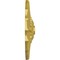 Ekena Millwork Shakuras Ceiling Medallion (Fits Canopies up to 1 3/8"), Hand-Painted Rich Gold, 9"OD x 1 3/8"P CM09SHRGS - alternate 2